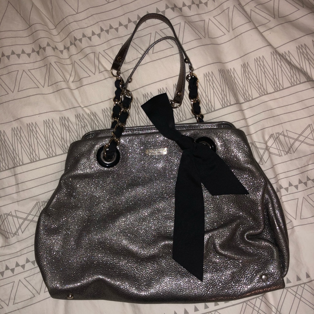 Silver Kate Spade Bag
